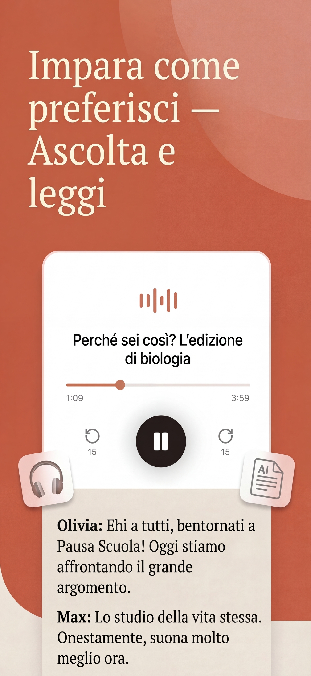 Naukado app screenshot - strumenti di studio IA